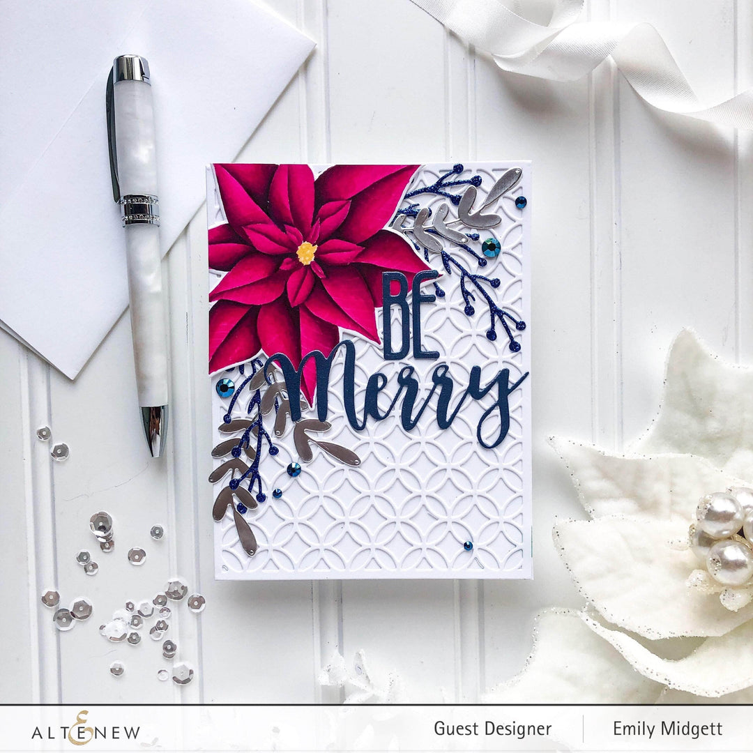 Photocentric Clear Stamps Modern Poinsettia Stamp Set