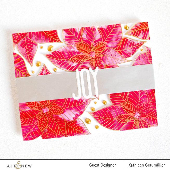 Photocentric Clear Stamps Modern Poinsettia Stamp Set