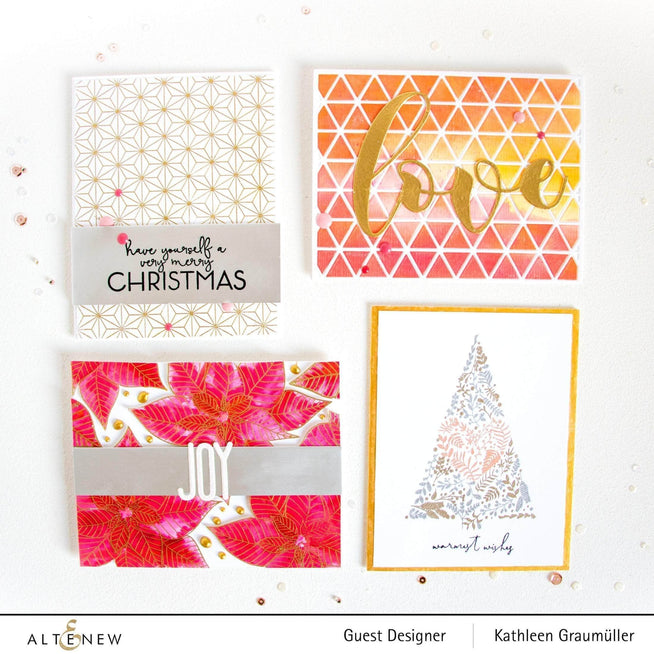 Photocentric Clear Stamps Modern Poinsettia Stamp Set