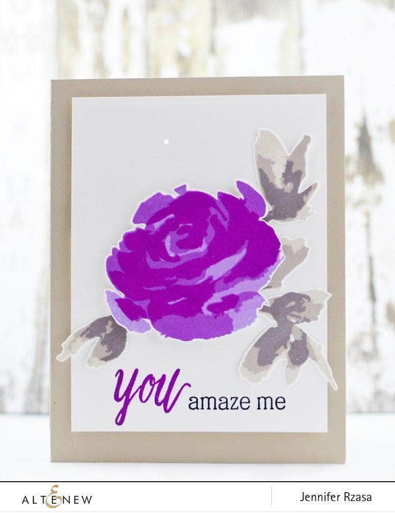 Photocentric Clear Stamps Z - Painted Rose Stamp Set