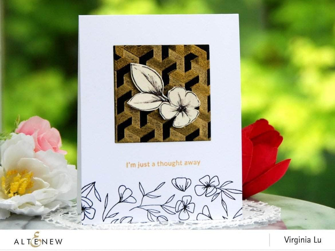 Altenew Pattern Power Stamp Set of clear stamps with bold, geometric Z-pattern designs for crafting and card making.