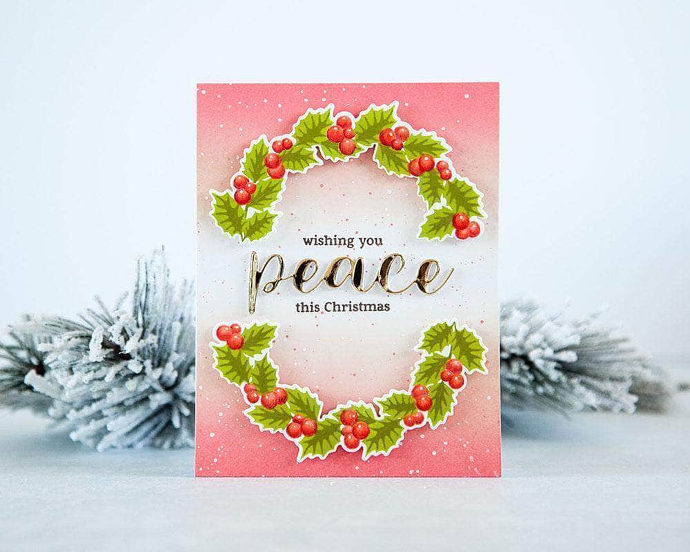 Photocentric Clear Stamps Peaceful Wreath Stamp Set