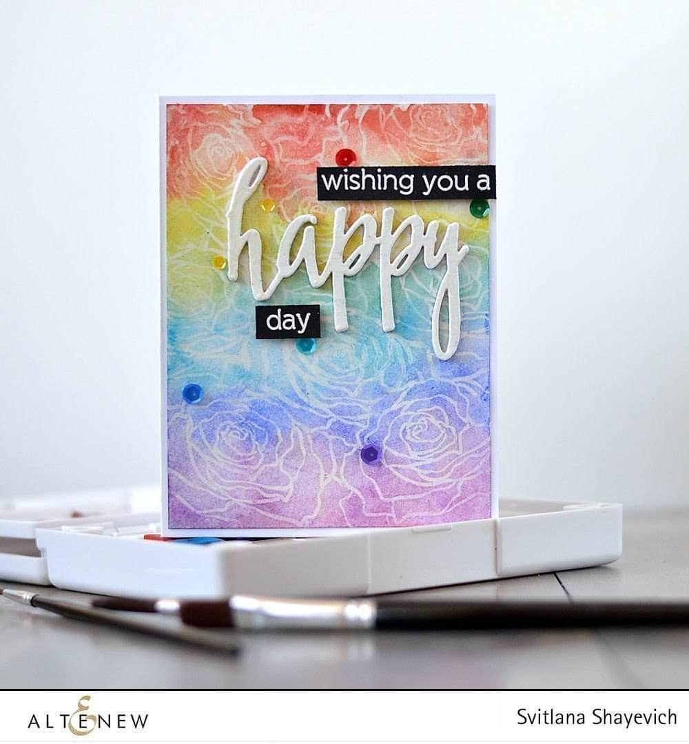 Photocentric Clear Stamps Penned Rose Stamp Set
