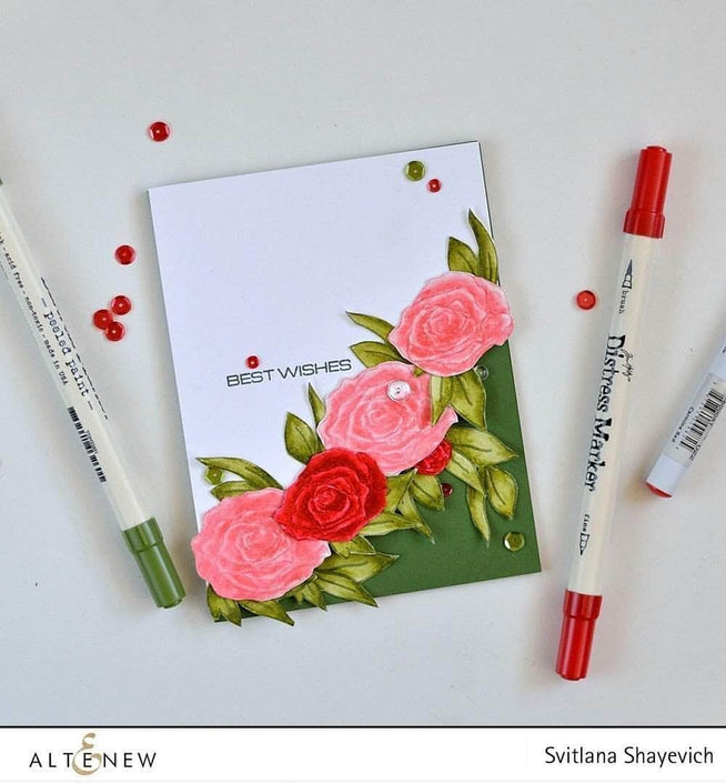 Photocentric Clear Stamps Penned Rose Stamp Set