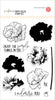 Altenew Poppy Fields clear stamp set with floral designs and botanical accents for crafting and card making projects.