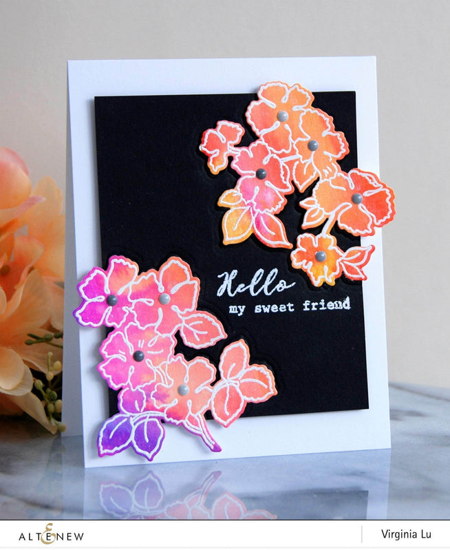 Photocentric Clear Stamps Ruffled Flowers Stamp Set
