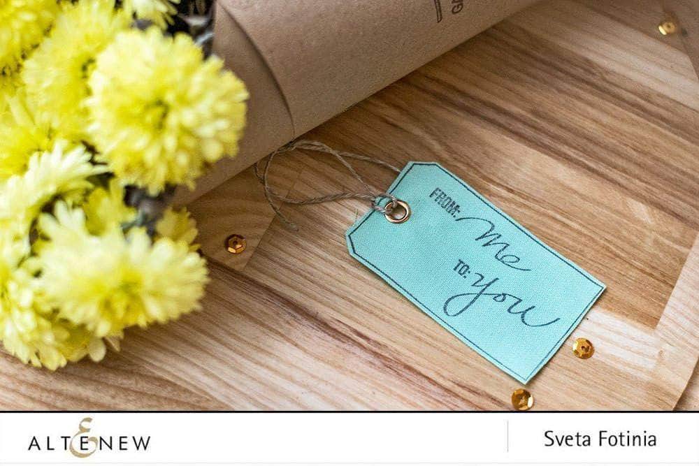 Altenew Clear Stamps Sewing Labels Stamp Set