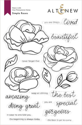 Photocentric Clear Stamps Simple Roses Stamp Set