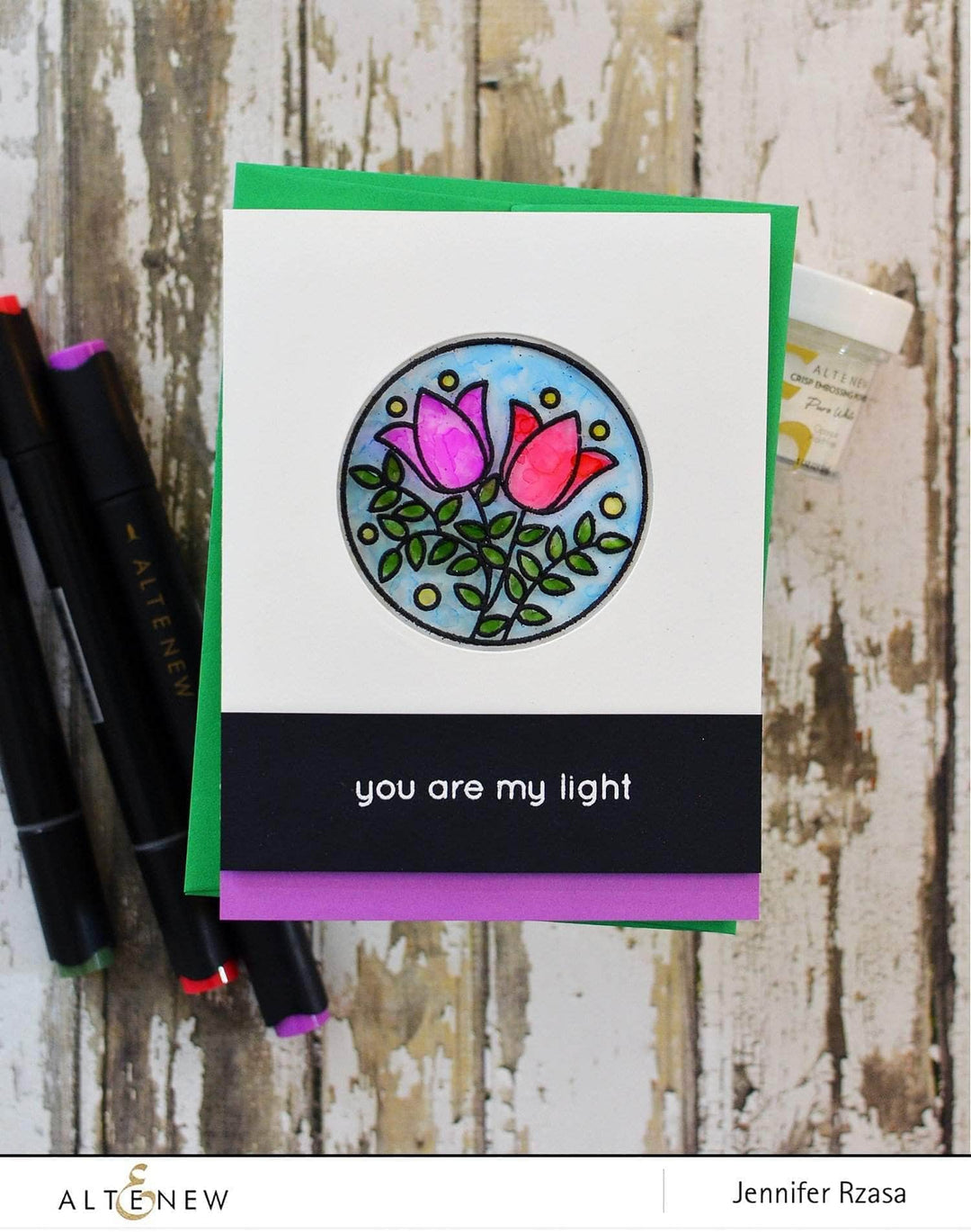 Photocentric Clear Stamps Stained Glass Window Stamp Set