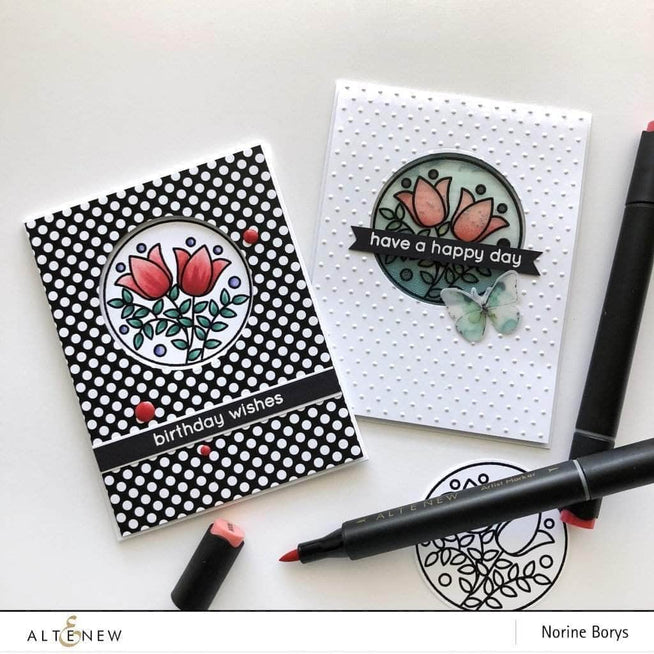 Z - Stained Glass Window Stamp Set