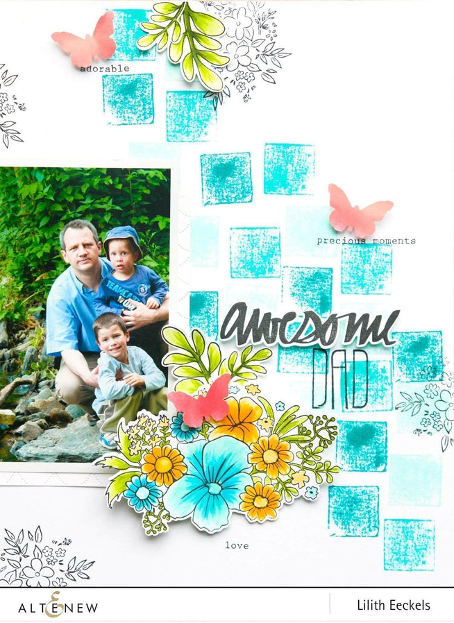 Photocentric Clear Stamps Super Script Stamp Set