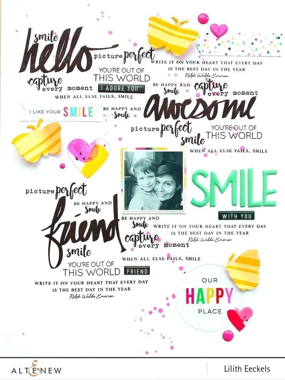 Photocentric Clear Stamps Super Script Stamp Set