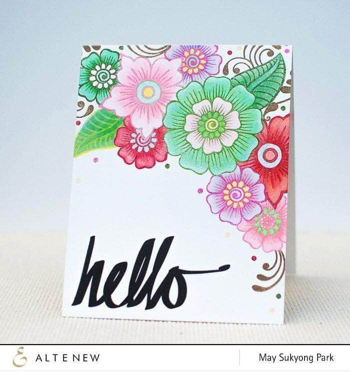 Photocentric Clear Stamps Super Script Stamp Set