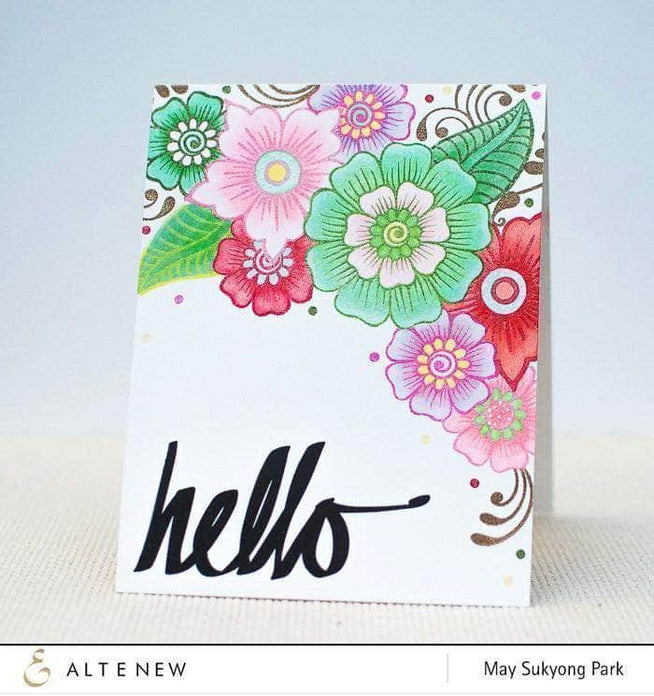 Photocentric Clear Stamps Super Script Stamp Set