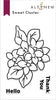 Altenew Sweet Cluster clear stamp set featuring floral and leaf designs for crafting and card-making projects.