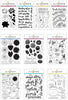Altenew Ultimate Floral Script Collection clear stamps set with intricate floral and script designs for card making and crafts.
