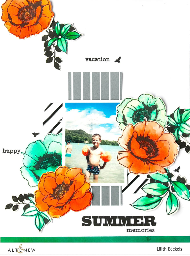Photocentric Clear Stamps Wallpaper Art Stamp Set