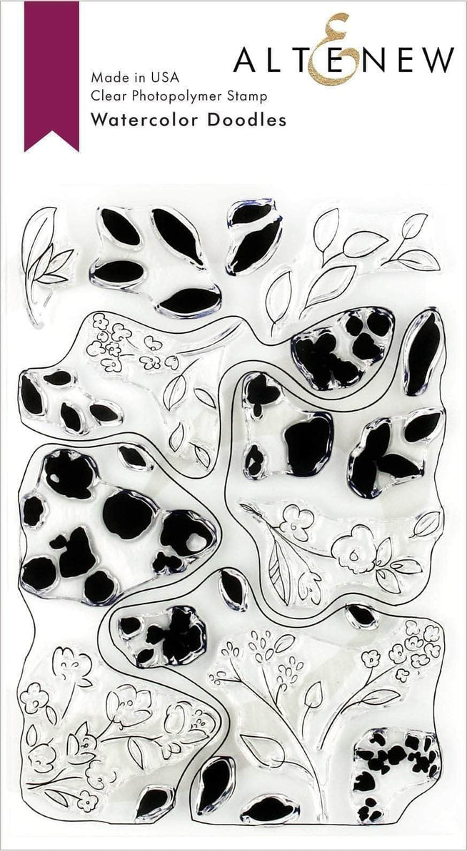 Photocentric Clear Stamps Watercolor Doodles Stamp Set