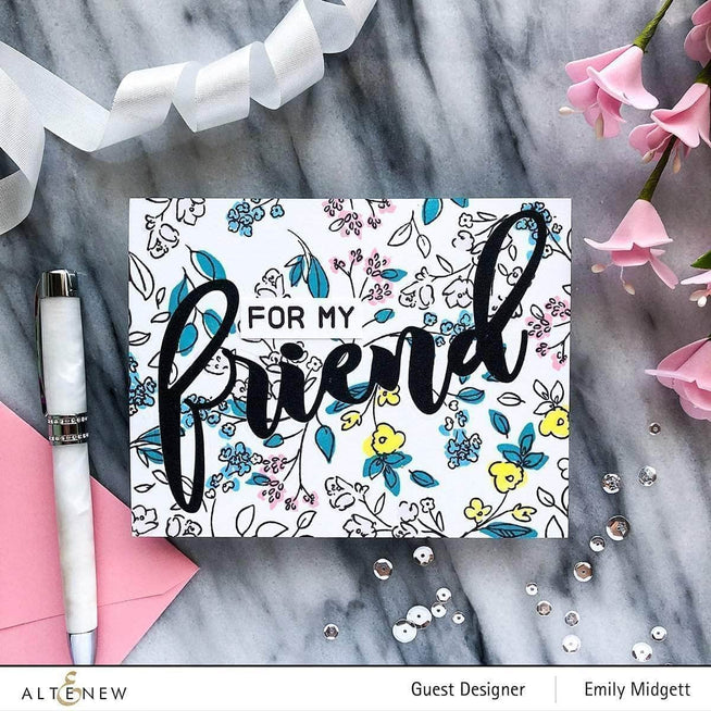 Photocentric Clear Stamps Watercolor Doodles Stamp Set