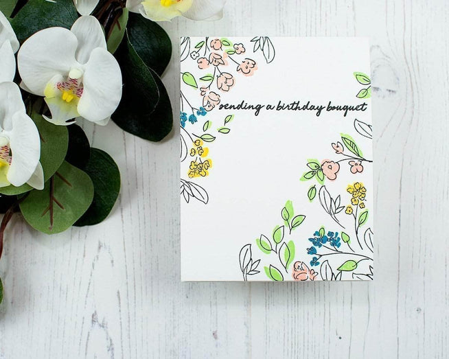 Photocentric Clear Stamps Watercolor Doodles Stamp Set