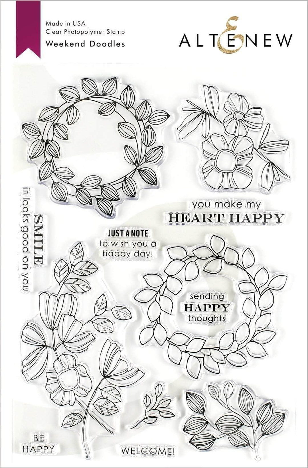 Photocentric Clear Stamps Weekend Doodles Stamp Set