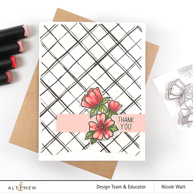 Photocentric Clear Stamps Whimsical Flower Arrangement Stamp Set