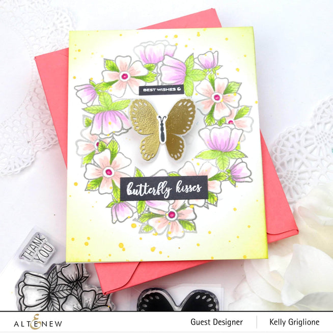 Photocentric Clear Stamps Whimsical Flower Arrangement Stamp Set