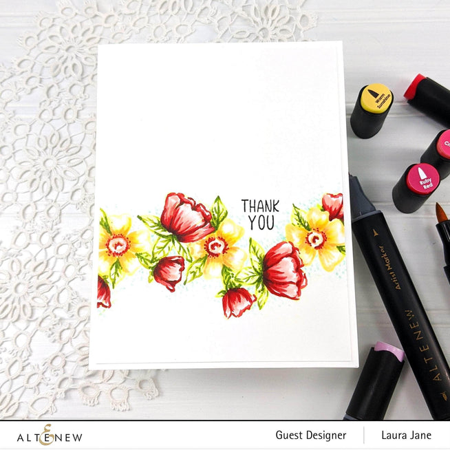 Z - Whimsical Flower Arrangement Stamp Set