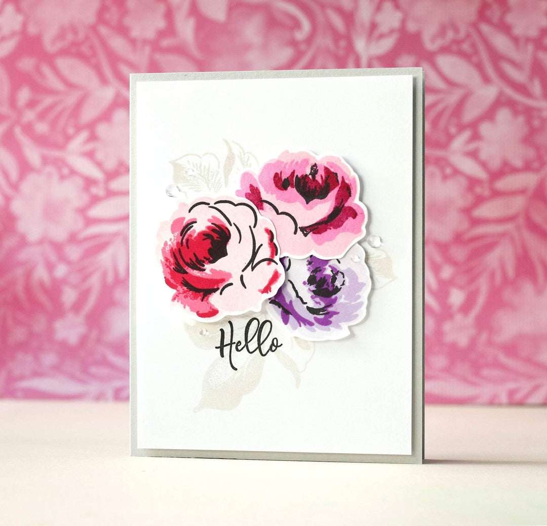 Photocentric Clear Stamps Winter Rose Stamp Set