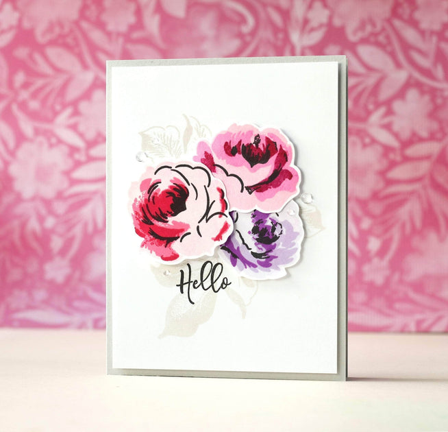 Photocentric Clear Stamps Winter Rose Stamp Set
