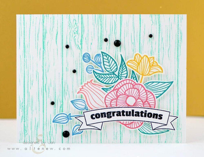 Photocentric Clear Stamps Wood Pallet Background Stamp Set