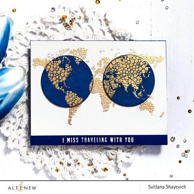 Photocentric Clear Stamps World Map Stamp Set