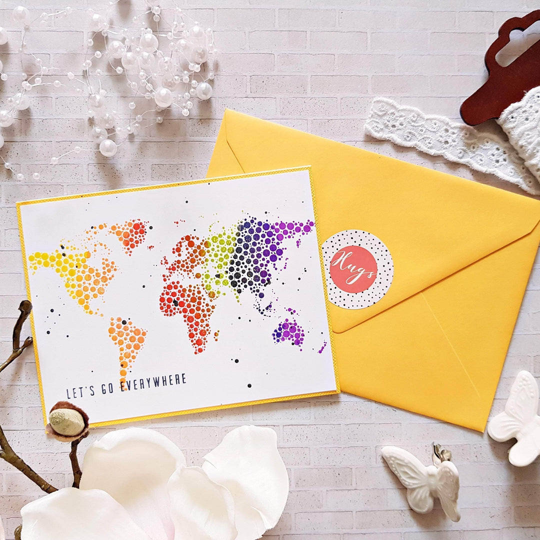Photocentric Clear Stamps World Map Stamp Set