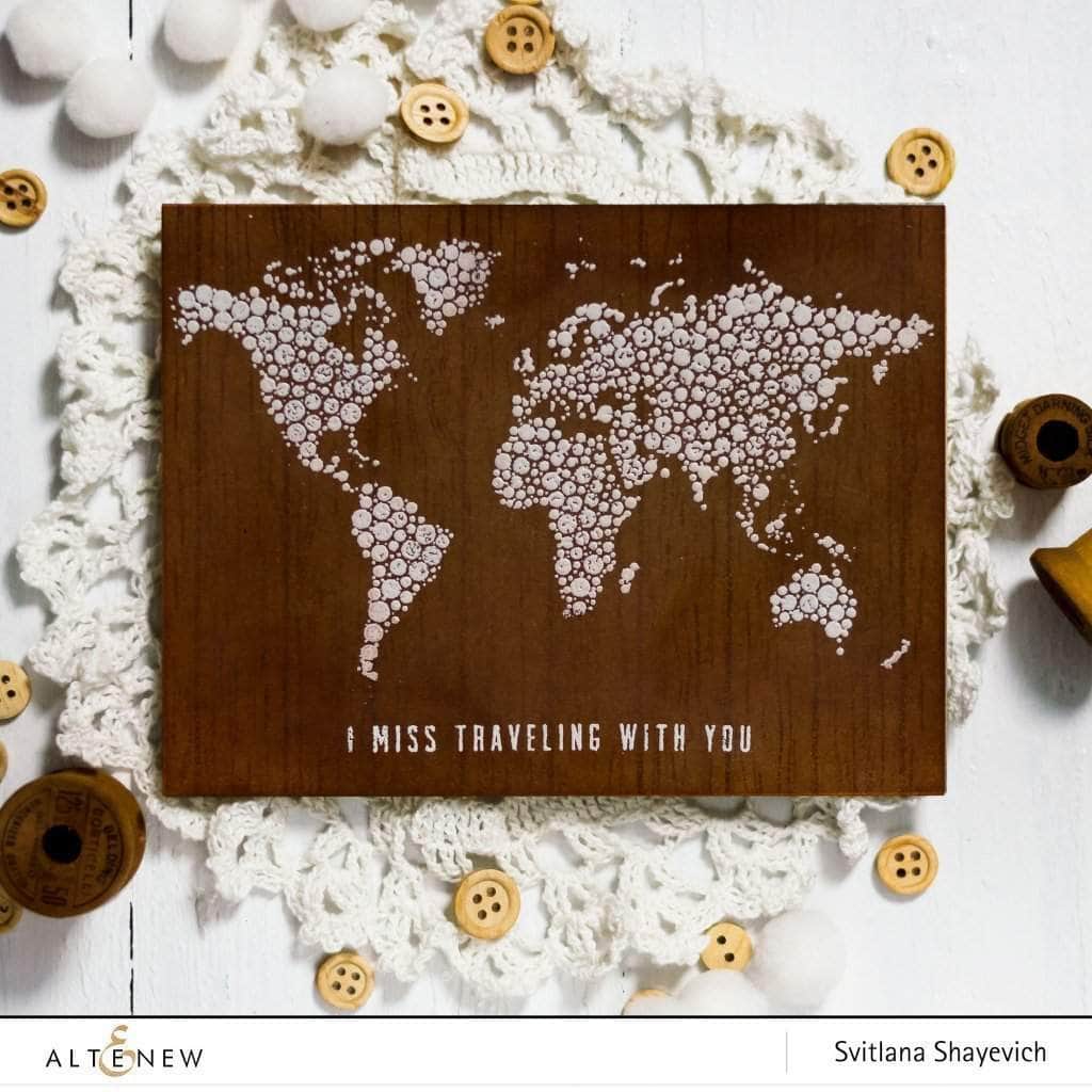 Photocentric Clear Stamps World Map Stamp Set