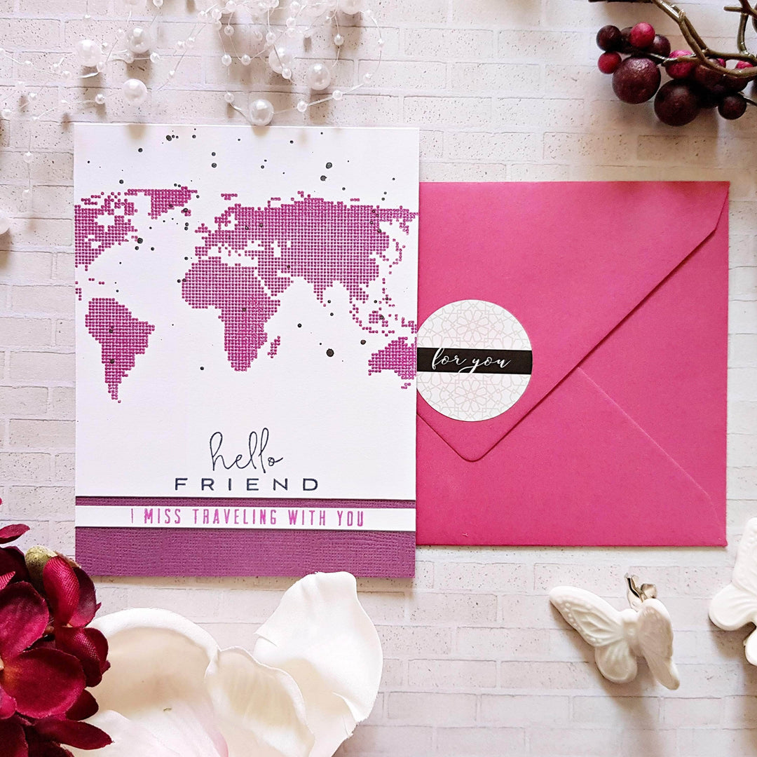 Photocentric Clear Stamps World Map Stamp Set