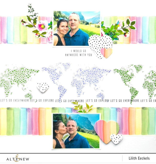 Photocentric Clear Stamps World Map Stamp Set
