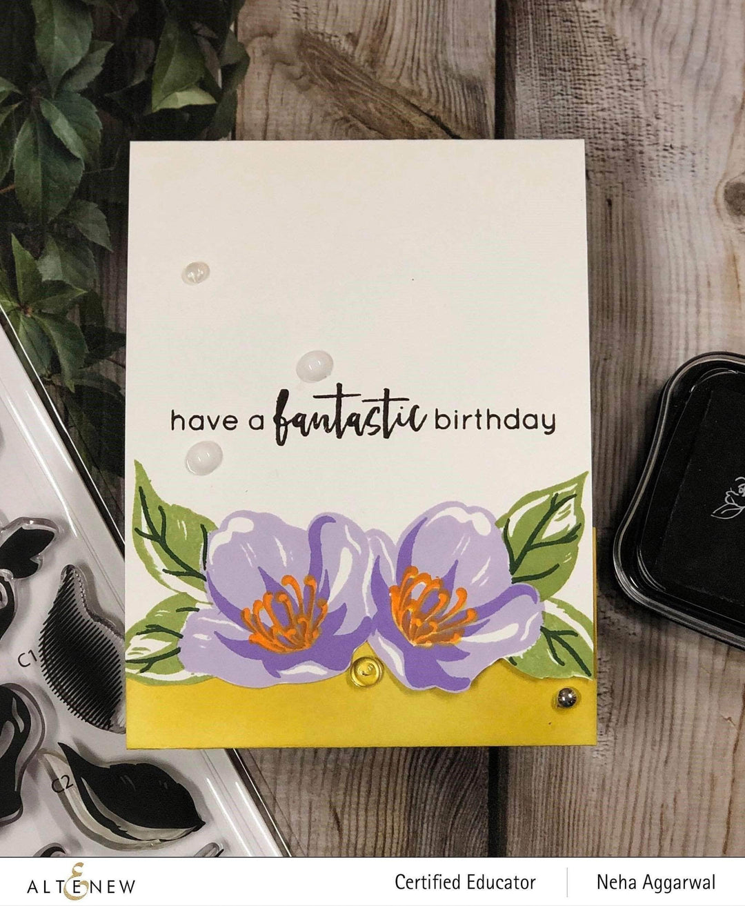 Photocentric Clear Stamps Zig Zag Floral Stamp Set