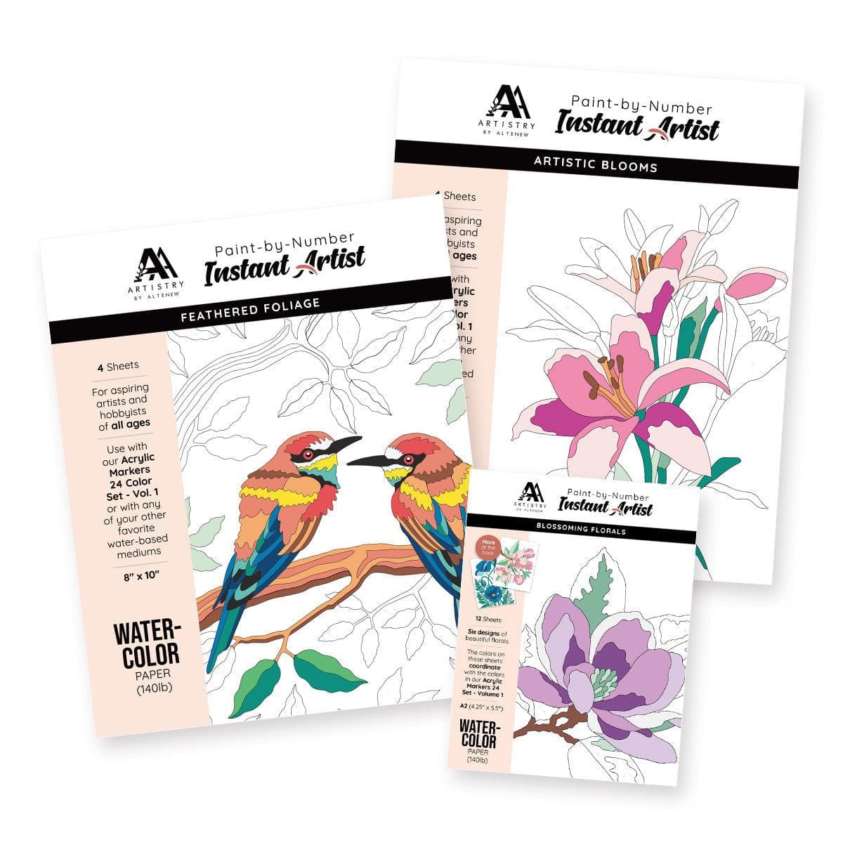 Instant Artist Paint-by-Numbers Bundle