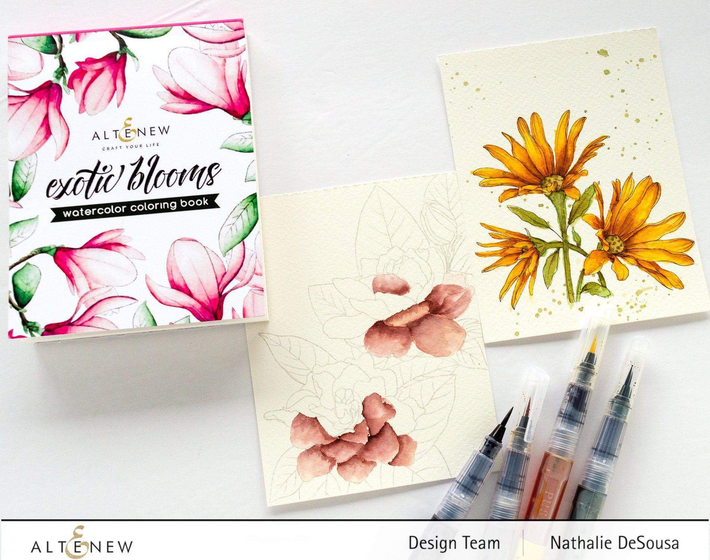 Exotic Blooms Marker Coloring Book