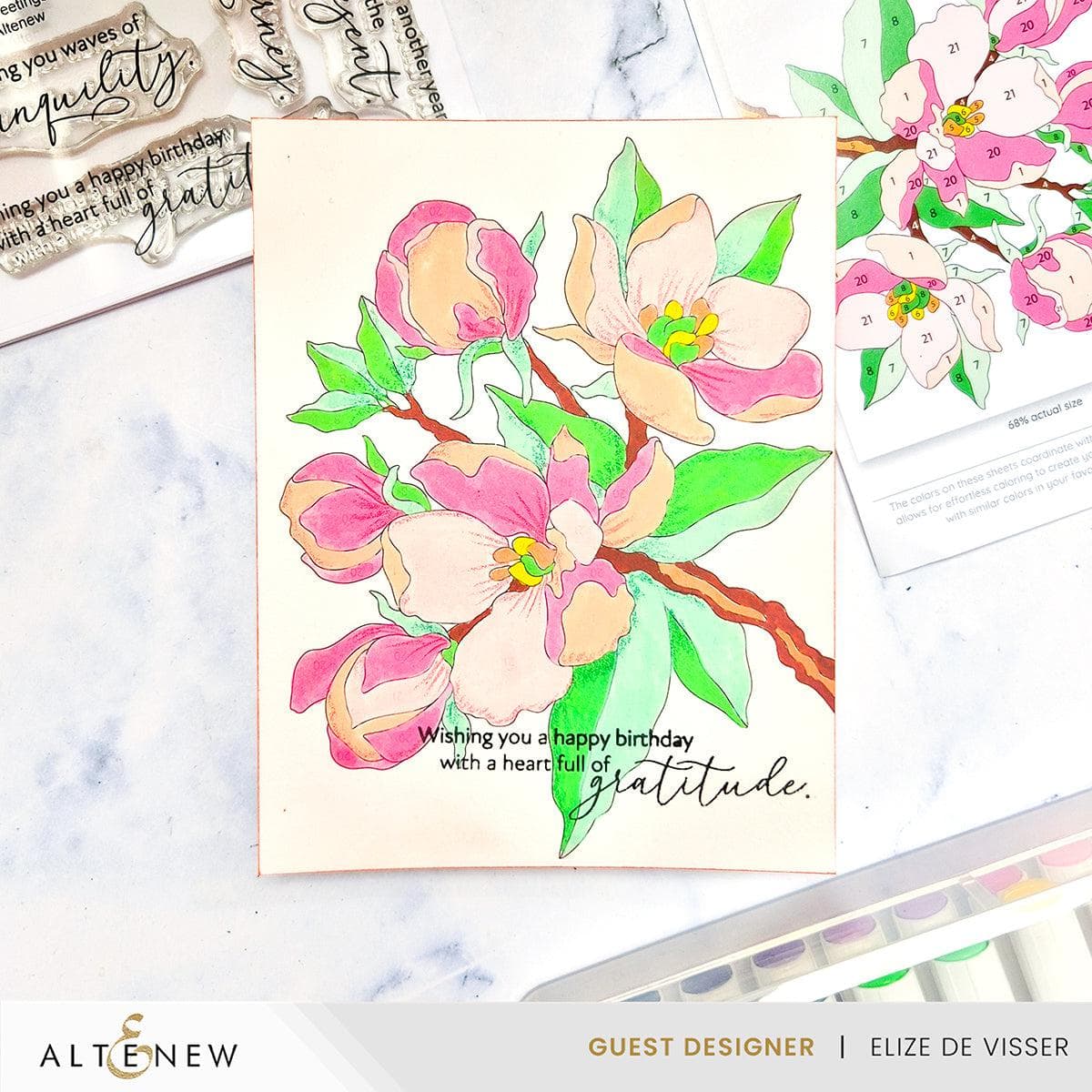 Paint-by-Number: Instant Artist - Artistic Blooms (4 Sheets)