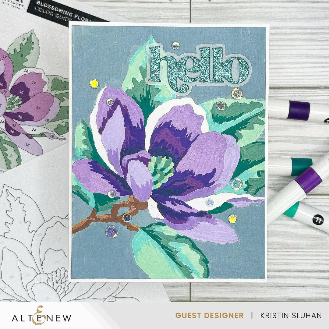 Paint-by-Number: Instant Artist - Blossoming Florals (12 Sheets)