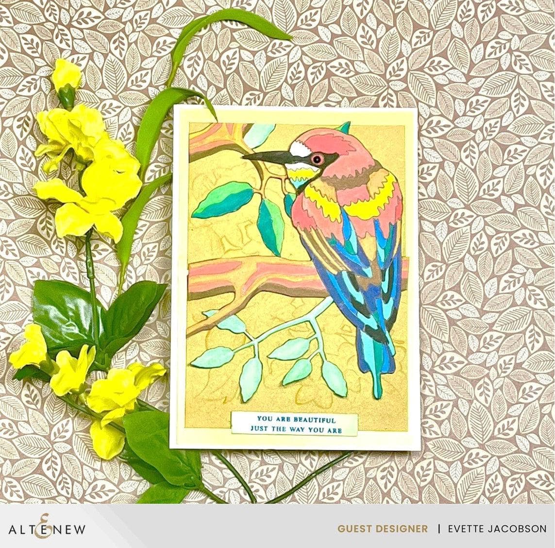 Instant Artist Notes Altenew Paint-by-number: Instant Artist - Feathered Foliage (4 Sheets)