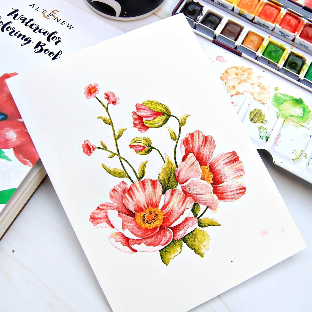 Kiaace Co. Ltd. Coloring Book Watercolor Coloring Book