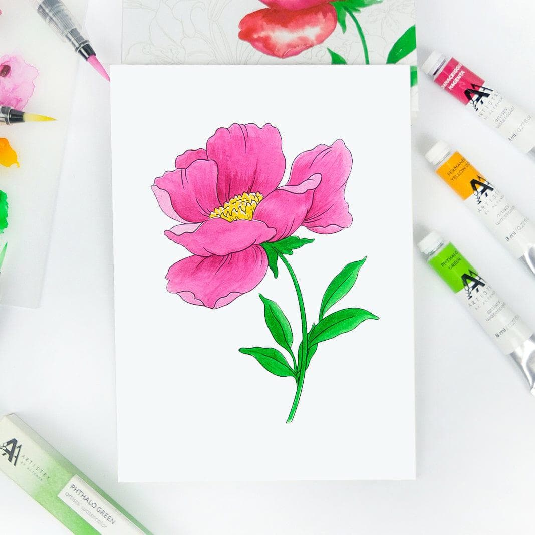 Watercolor Coloring Book