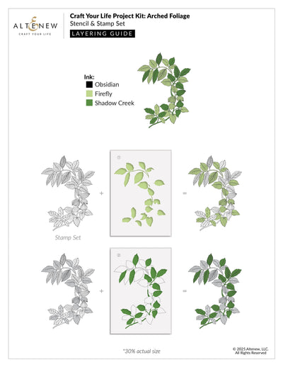 Craft Your Life Project Kit: Arched Foliage & Add-on Embossing Folder Bundle
