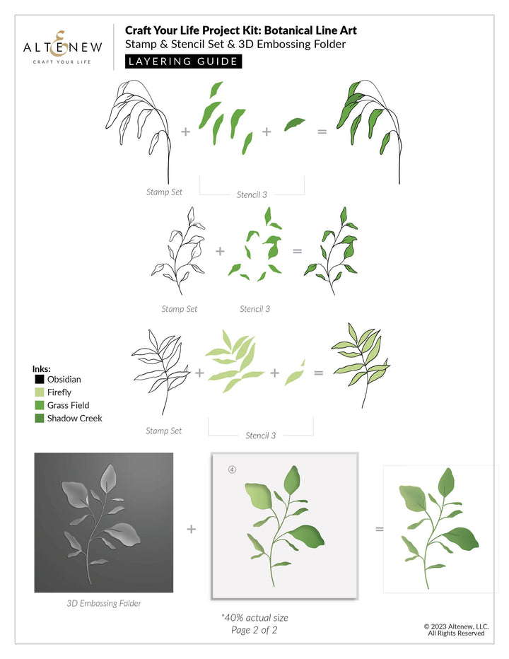 Altenew Craft Your Life Project Kit Craft Your Life Project Kit: Botanical Line Art