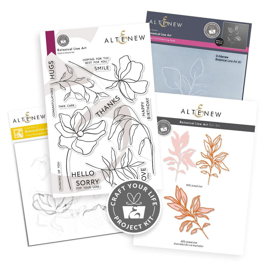 Altenew Craft Your Life Project Kit Craft Your Life Project Kit: Botanical Line Art