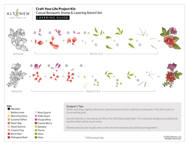Altenew Craft Your Life Project Kit Craft Your Life Project Kit: Casual Bouquets