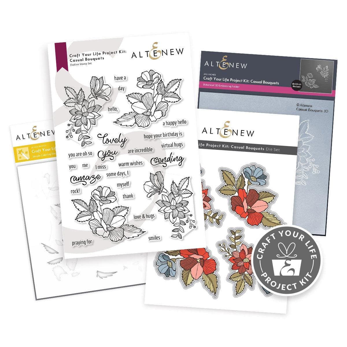 Craft Your Life Project Kit: Casual Bouquets | Altenew