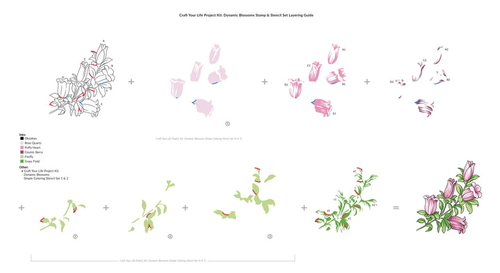 Altenew Craft Your Life Project Kit Craft Your Life Project Kit: Dynamic Blossoms